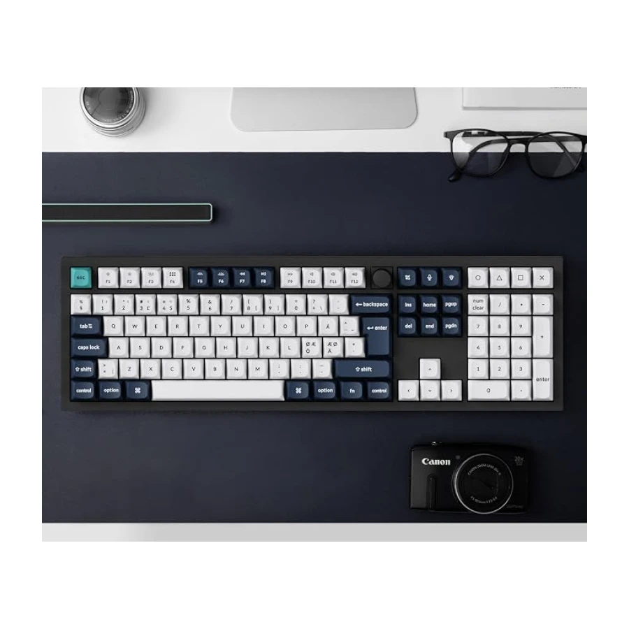 Keychron Q6 Max RGB Full Size Mekanik Red Switch 2.4 GHz Kablosuz İngilizce Siyah Klavye