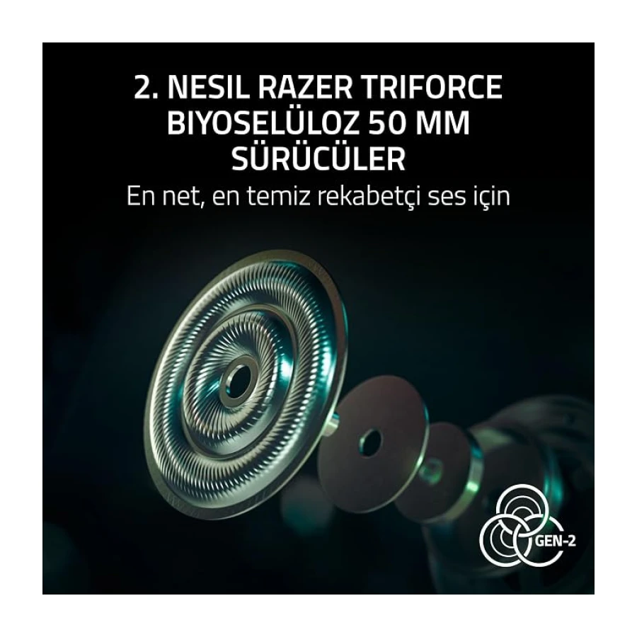 Razer BlackShark V3 Pro CS2 - Gürültü engelleme özelliğine sahip kablosuz kulaklığı - 50mm ses sürücüleri - Çıkarılabilir mikrofon - HyperSpeed 2,4 GHz & Bluetooth - PC/Mac | Dragon Lore