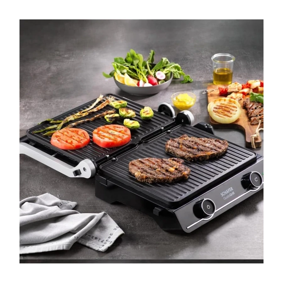 Schafer Gusto Grıll Izgara & Tost Makinesi - Inox
