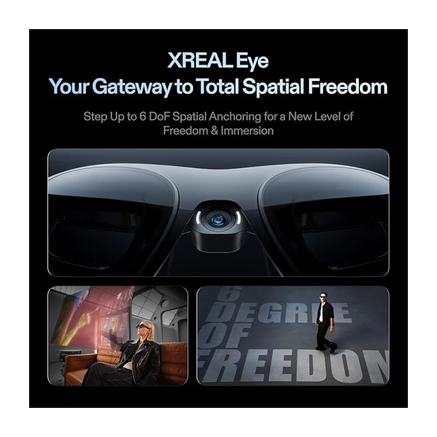 XREAL One Pro AR Gözlük, X1 İşlemci, 57° FOV 171" 120Hz FHD Ekran, Bose Ses, iPhone 17/16/Steam Deck/ROG/Mac/PC/Android/iOS Uyumlu XR Gözlük L (IPD 66-75mm)