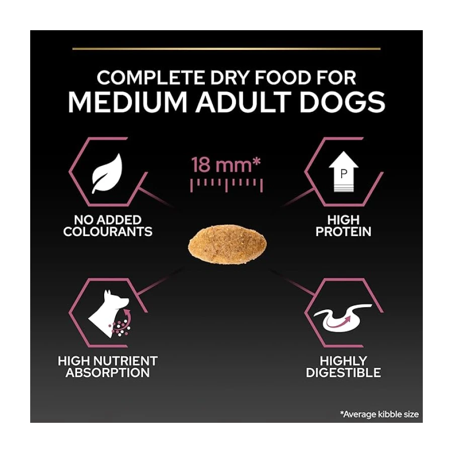 Pro Plan Orta Yetişkin Köpek Maması Somonlu, 14 kg