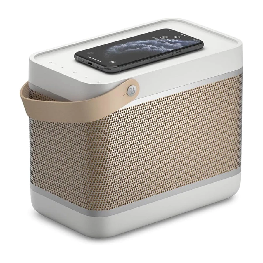 BANG & OLUFSEN Beolit 20 - Taşınabilir Bluetooth Hoparlör - Kablosuz Şarj Pedli, 3.5mm jak çıkışlı - Duman Grisi