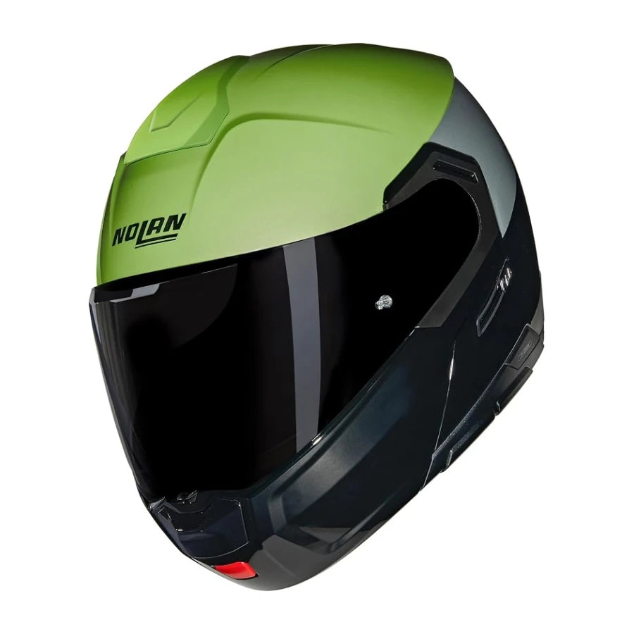 Nolan N90-3 06 Verniciatura Speciale 341 Çene Açılır Motosiklet Kaskı Yeşil Siyah L