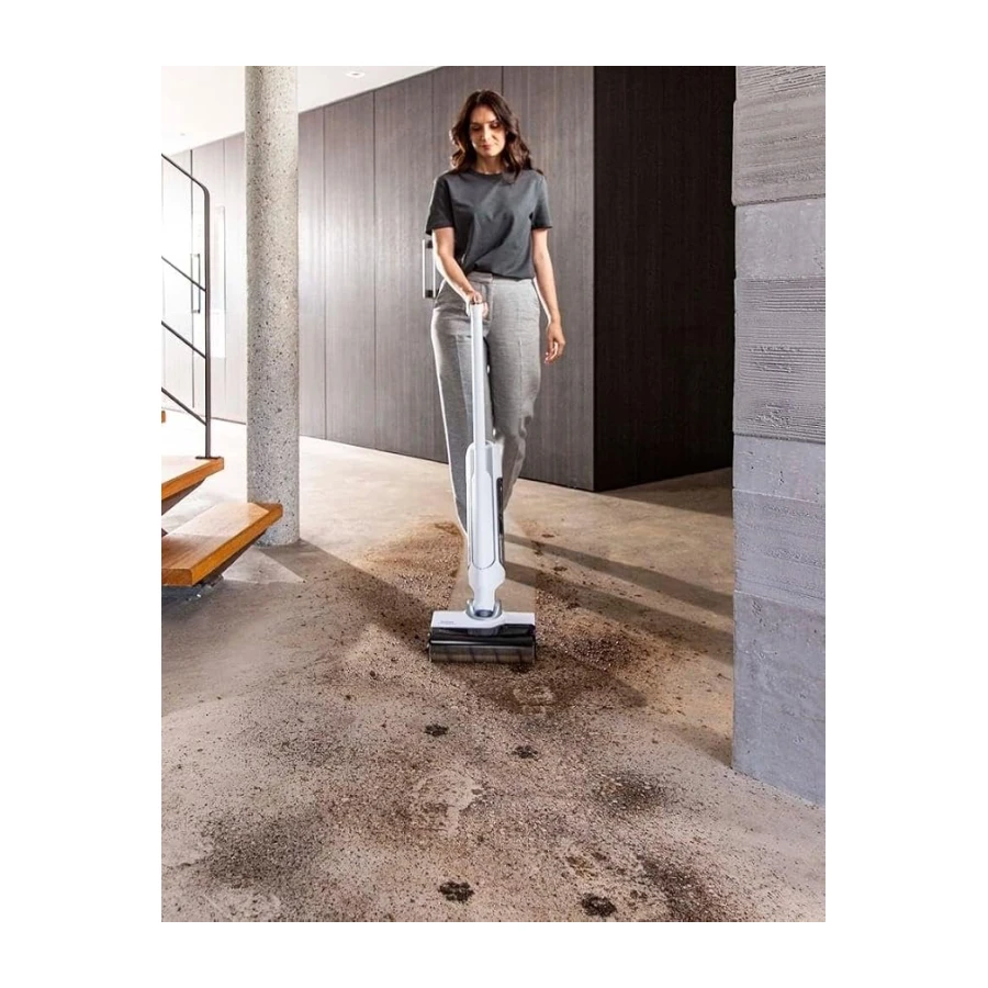Tefal X-Clean 10 Islak Sert Zemin Temizleyici Kablosuz Dikey Süpürge-Kendini Temizler Kurutur - İlave Rulo