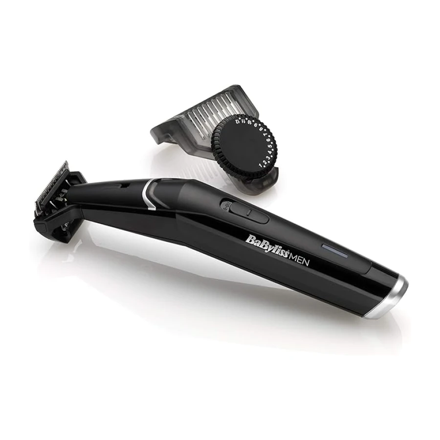 BaByliss Sakal Kesme ve Şekillendirme Makinesi Pro Beard, 3 Tarak Başlık, Kablosuz, Islak&Kuru Kullanım, T881E