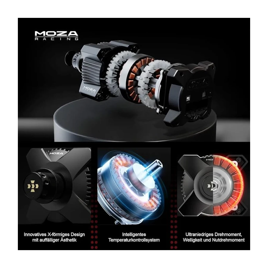 MOZA R3 Racing Bundle, 3.9Nm Direct Drive Simracing Seti, 11" Direksiyon, Pedal ve Masa Kelepçesi, PC/Windows Uyumlu, Bulut Kontrol Sistemi