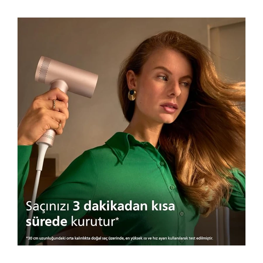 Philips Saç Kurutma Makinesi – ThermoShield Advanced Koruma, 228 km/s Hava Akışı, 200M İyonik Bakım, Çift Hava Girişi, Hassas Mod, BLDC Motor ile Ultra Hızlı Kurutma, BHD837/10