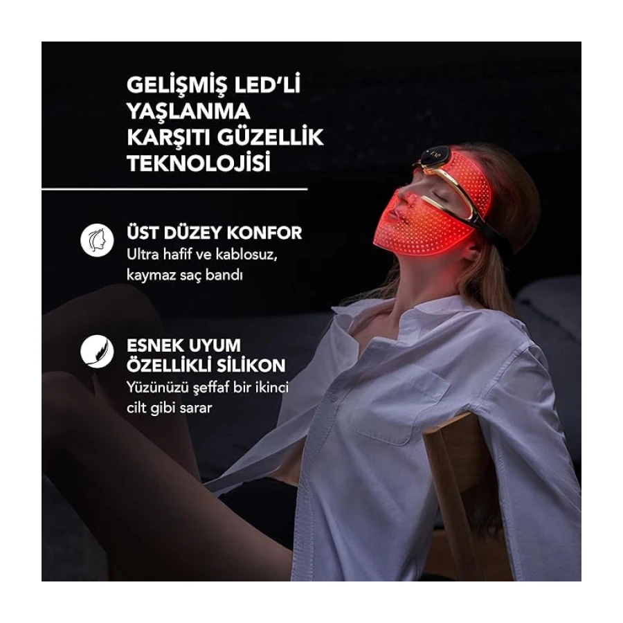 FAQ 202 Gelişmiş 8 Renkli LED Yüz Maskesi + FAQ Glass Skin Yüz Maskesi Seti – Işıldayan Bir Cilt İçin Nemlendirici ve Aydınlatıcı Cilt Bakımı – Rahatlatıcı ve Dengeleyici Yüz Maskeleri