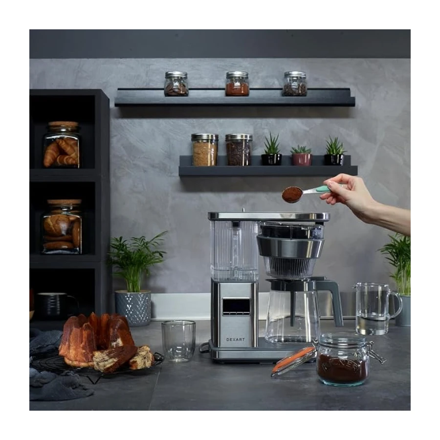 Dexart MD-5201T BrewMaster High Temperature Filtre Kahve Makinesi, Gri