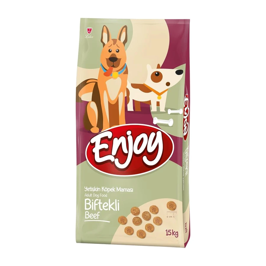 Enjoy Biftekli Yetişkin Köpek Maması 15 Kg
