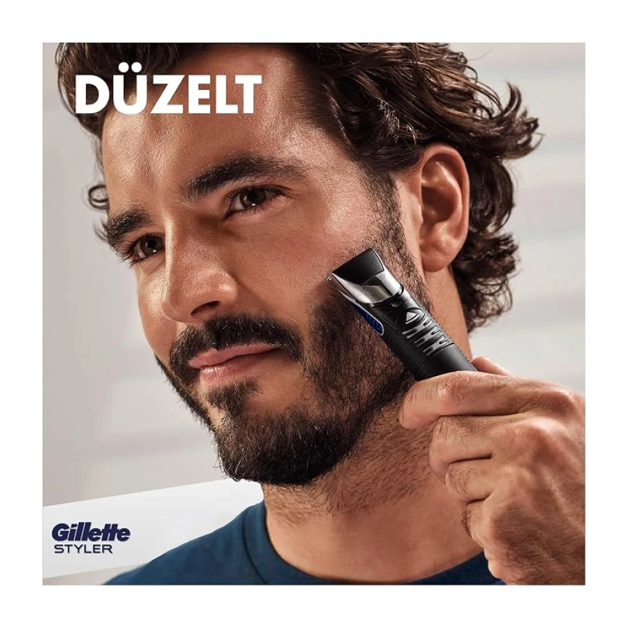 Gillette Fusion Proglide Styler 4'ü 1 Arada Tıraş Makinesi (Tıraş Bıçağı, Kenar Düzeltici, Sakal Şekillendirici ve Vücut)