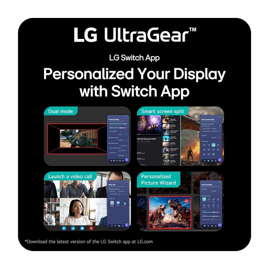 LG 27G810A-B 27 inç Ultragear 4K UHD (3840 x 2160) IPS Oyun Monitörü, Çift Modlu UHD 180Hz veya FHD 360Hz, 1ms, NVIDIA G-Sync, AMD FreeSync Premium, VESA DisplayHDR 400, HDMI 2.1, Siyah