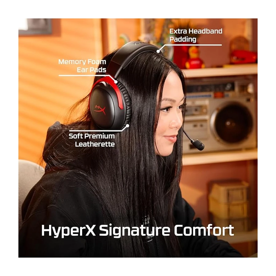 HyperX Cloud III S Wireless Black Gaming Headset Kablosuz Oyuncu Kulaklığı