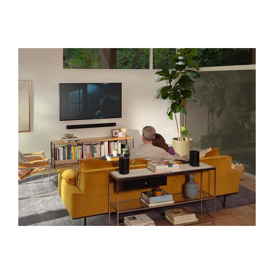 Sonos Era 100, 3 Class-D Amfi, Çift Açılı Tweeter ile Geniş Stereo Ses, Güçlü Woofer, Wifi 6 & Bluetooth 5.3, Trueplay™ Oda Akustiği Ayarlı, Airplay 2 ve Amazon Alexa Uyumlu Kablosuz Akıllı Hoparlör - Siyah