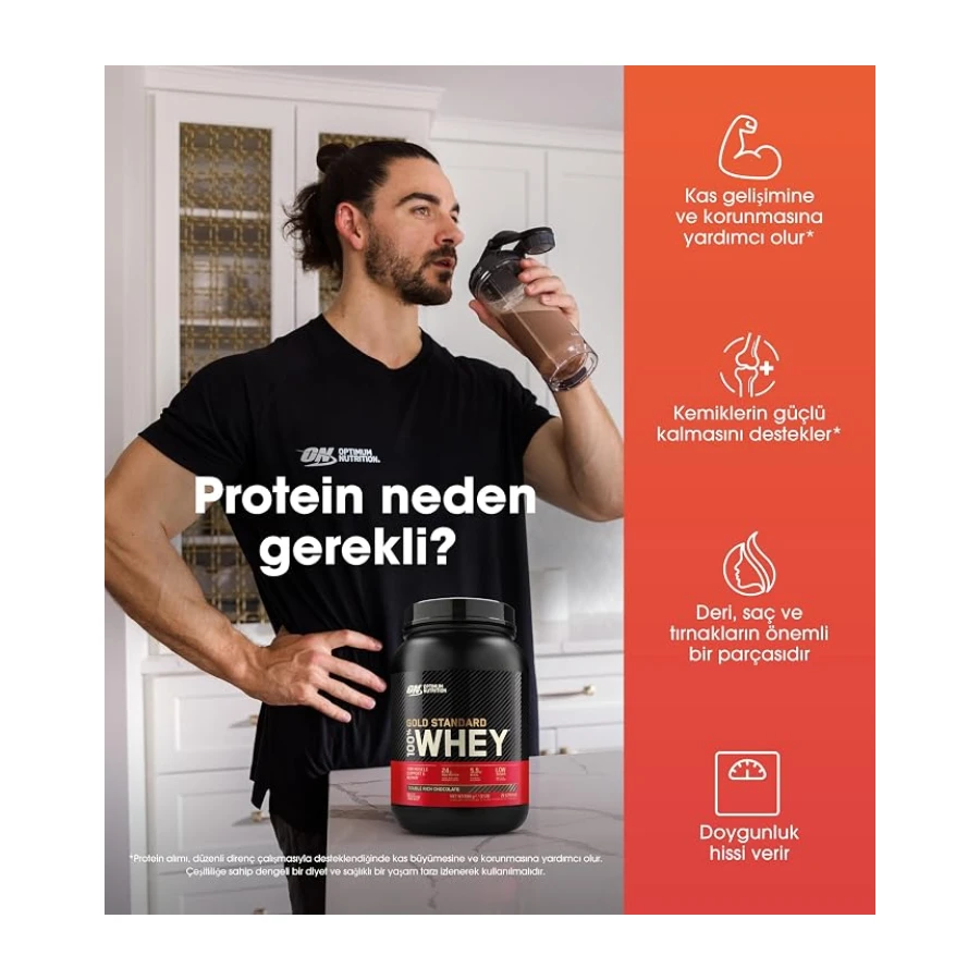 Optimum Gold Standard Whey Protein Tozu 899 Gr