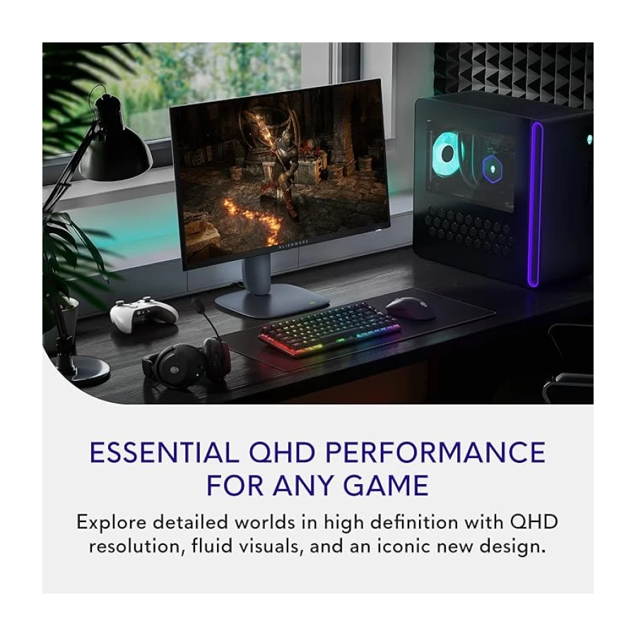 Alienware 27 Oyun Monitörü - AW2725DM - 27 inç QHD 180Hz 1ms Ekran, IPS, NVIDIA G-SYNC, AMD Freesync, VESA AdaptiveSync.