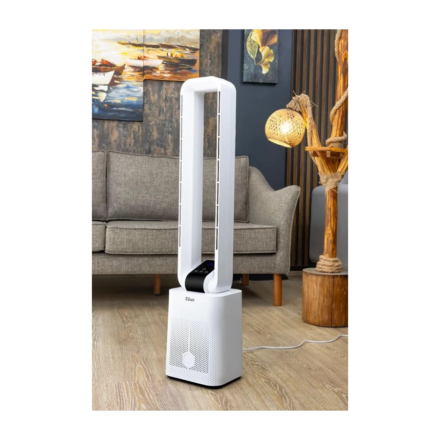 Zilan ZLN1085 Kule Tipi Vantilatör | Uzaktan Kumanda | Geniş Salınım |12 Hız Ayarı Diğital Fan