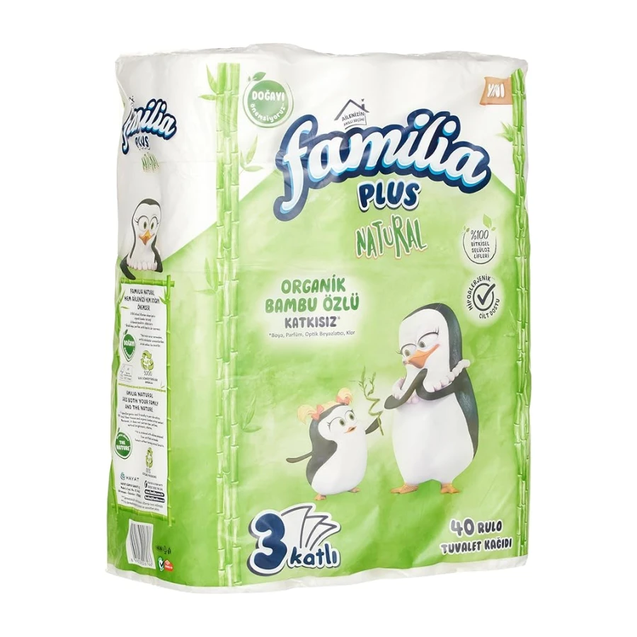 Familia Plus Natural 40'lı Paket Tuvalet Kağıdı