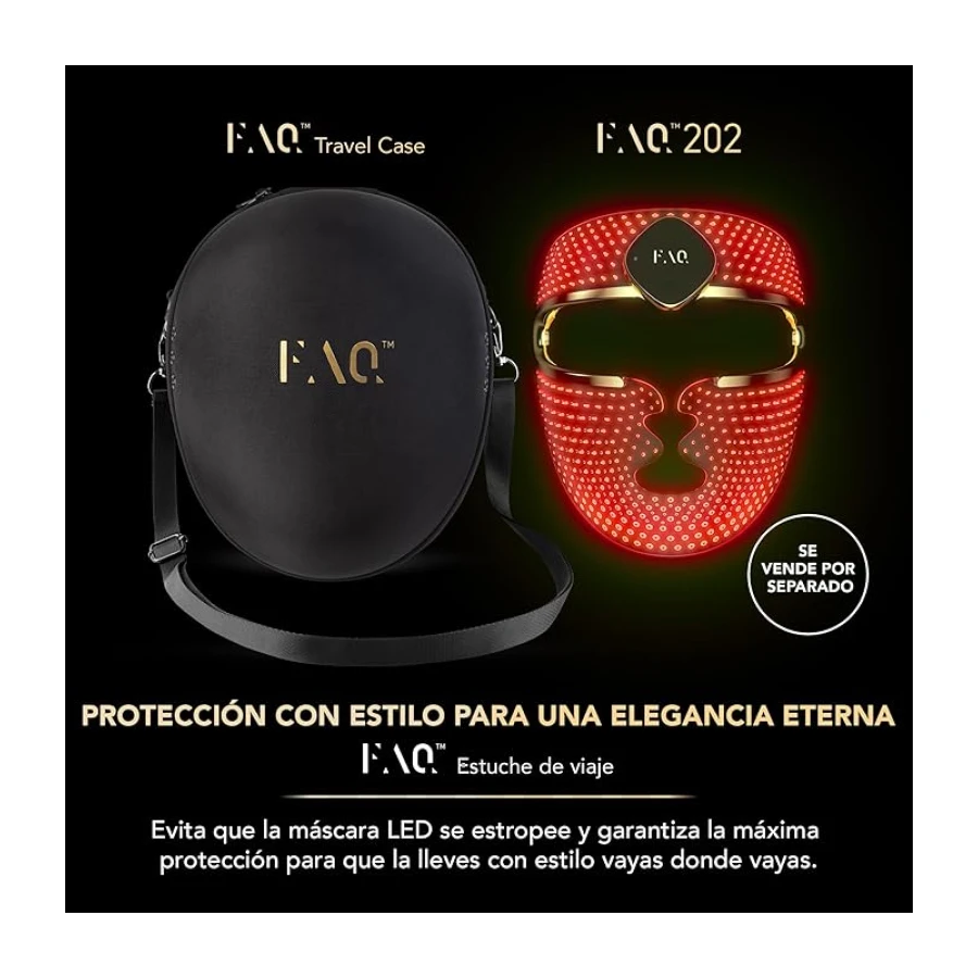 FAQ 200 Taşıma Çantası – FAQ 201 & 202 LED Işıklı Yüz Maskeleri için Dayanıklı Cilt Bakım Ürünü Saklama Çözümü – Hafif & Seyahat Dostu LED'li Yaşlanma Karşıtı Yüz Maskesi Çantası