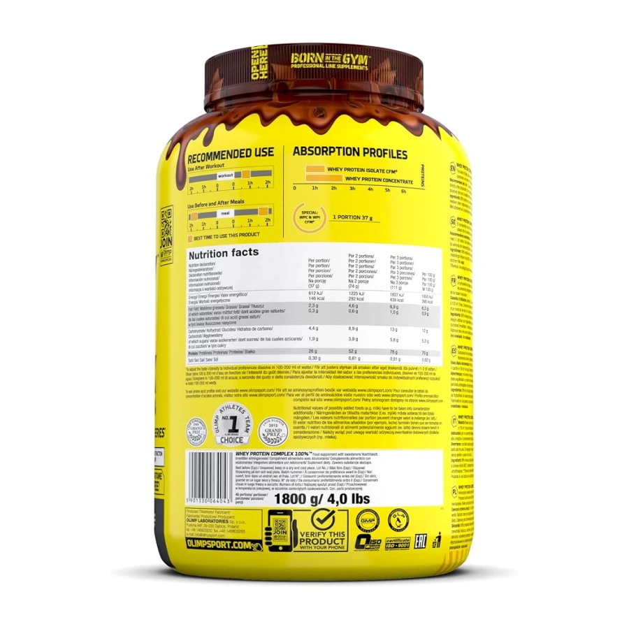 OLIMP SPORT NUTRITION Whey Protein Complex - Double Çikolata, 1800 Gr