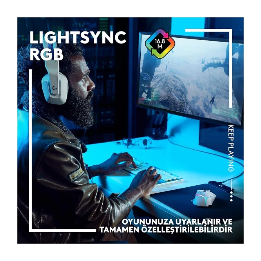 Logitech G502 X PLUS LIGHTSPEED Kablosuz Oyun Mouse'u, LIGHTSYNC RGB Aydınlatma, LIGHTFORCE Hibrit Anahtarlı Optik Mouse, HERO 25K Oyun Sensörü, MacOS, Windows ve PC ile Uyumlu, Siyah