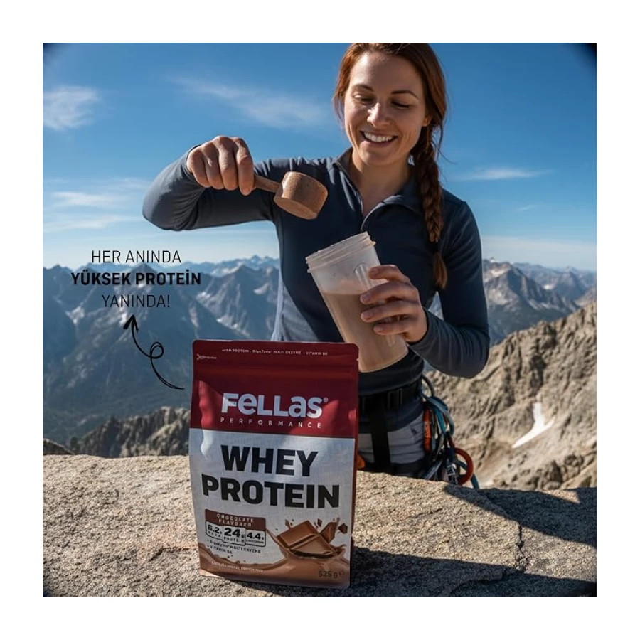 Fellas Performance Çikolata Aromalı Whey Protein 525g