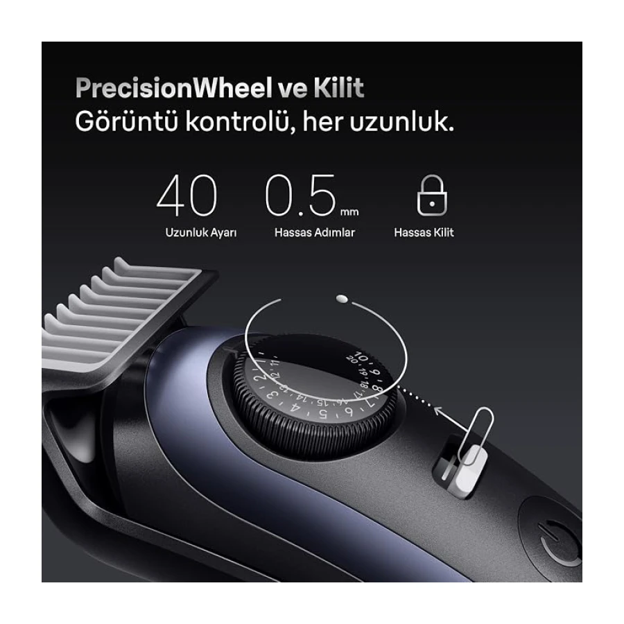 Braun Sakal Düzeltici Series 7, +10 Berber Ekipmanları, 40 Uzunluk, ProBlade, BT7540