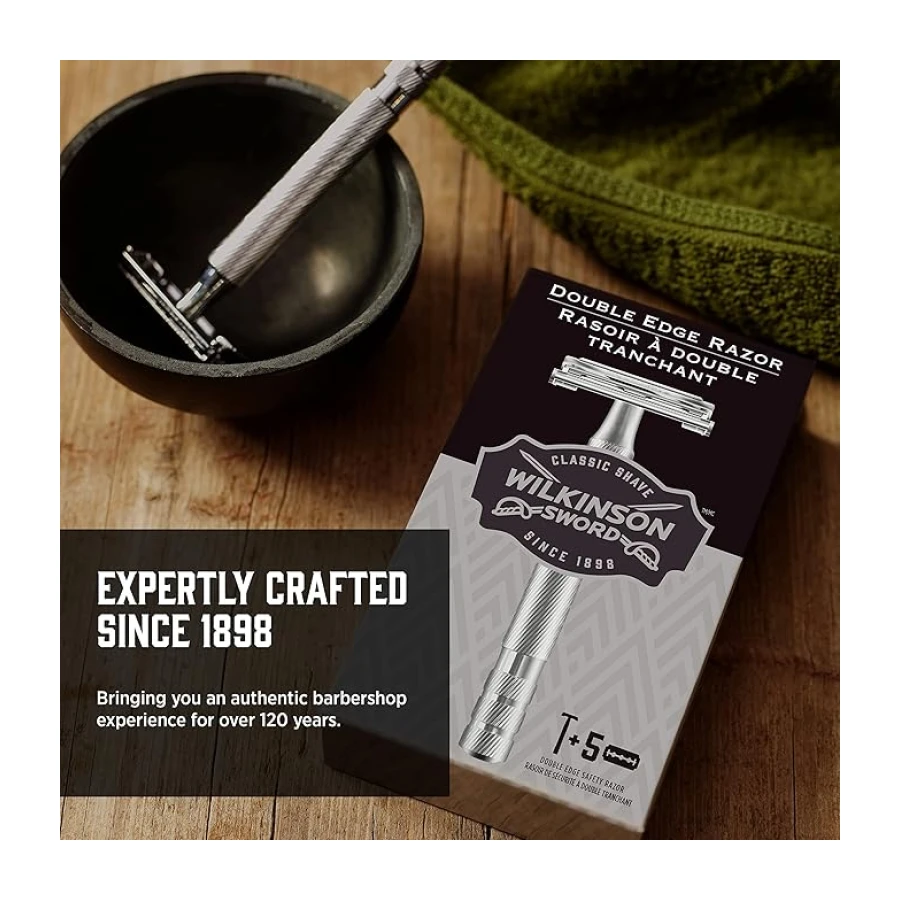 Wilkinson Sword Erkekler için Çift Kenarlı Jilet 5 Çift Kenarlı Jilet Yedeği
