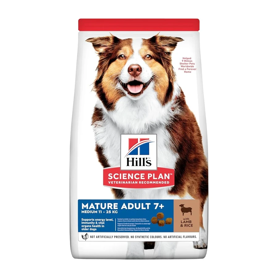 Hill's SCIENCE PLAN Light +7 Yaşlı Orta Irk Kuzulu ve Pirinçli Köpek Maması 14 kg