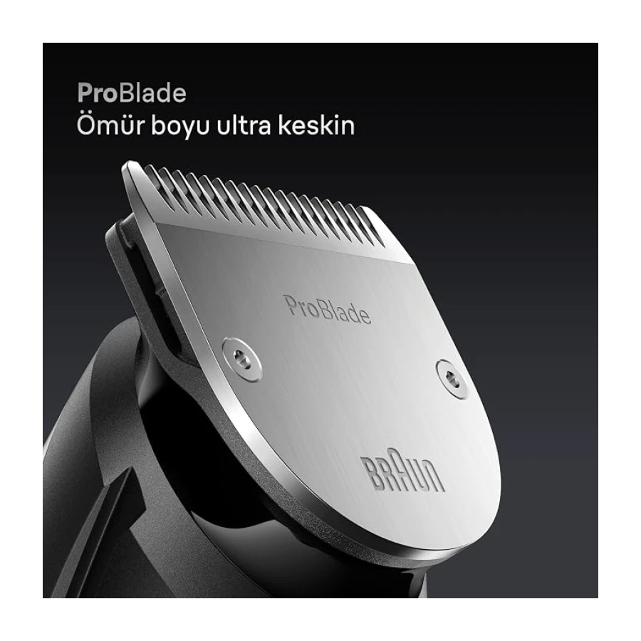 Braun Sakal Düzeltici Series 7, +10 Berber Ekipmanları, 40 Uzunluk, ProBlade, BT7540