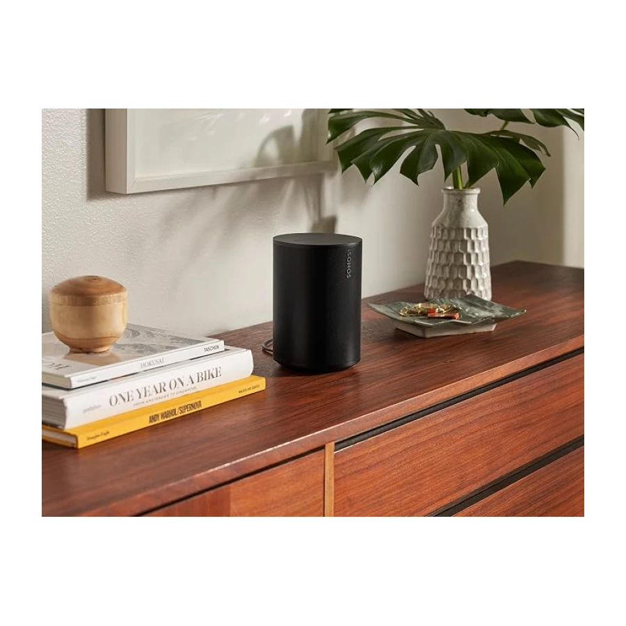 Sonos Era 100, 3 Class-D Amfi, Çift Açılı Tweeter ile Geniş Stereo Ses, Güçlü Woofer, Wifi 6 & Bluetooth 5.3, Trueplay™ Oda Akustiği Ayarlı, Airplay 2 ve Amazon Alexa Uyumlu Kablosuz Akıllı Hoparlör - Siyah