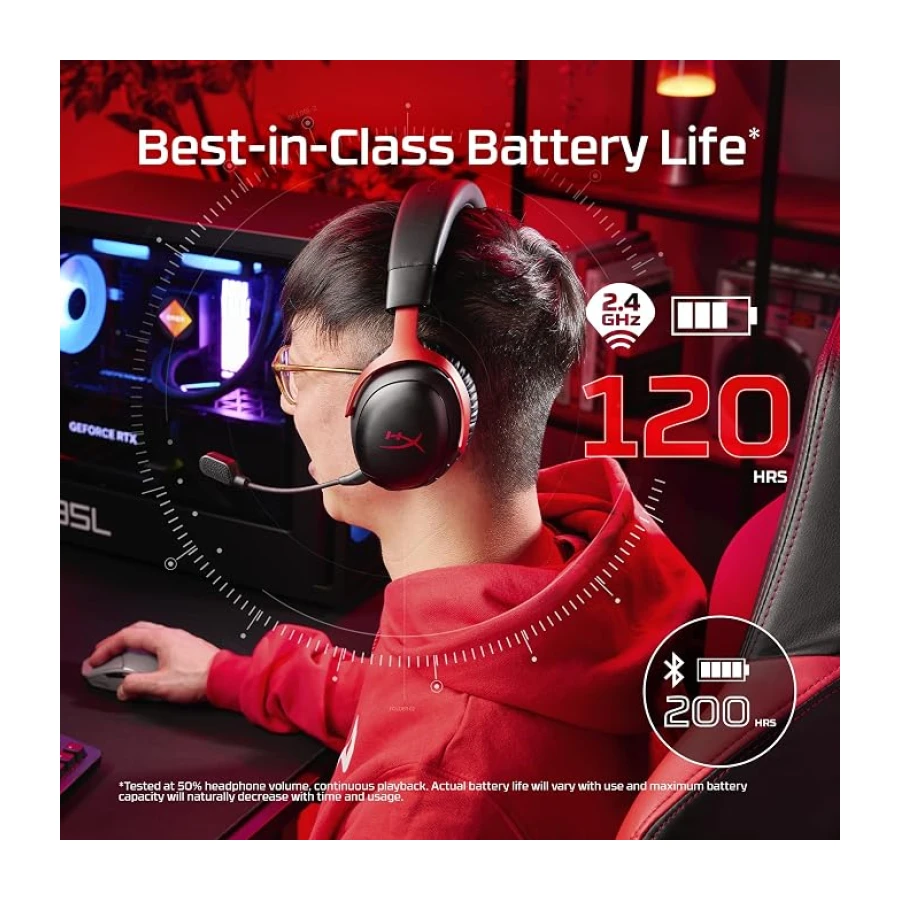 HyperX Cloud III S Wireless Black Gaming Headset Kablosuz Oyuncu Kulaklığı