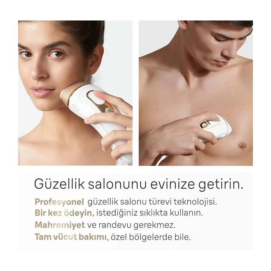Braun IPL Silk·expert Pro 5, Evde Tüy Alma, Çanta, Venus Tıraş Makinesi, 2 Başlık ile, PL5146