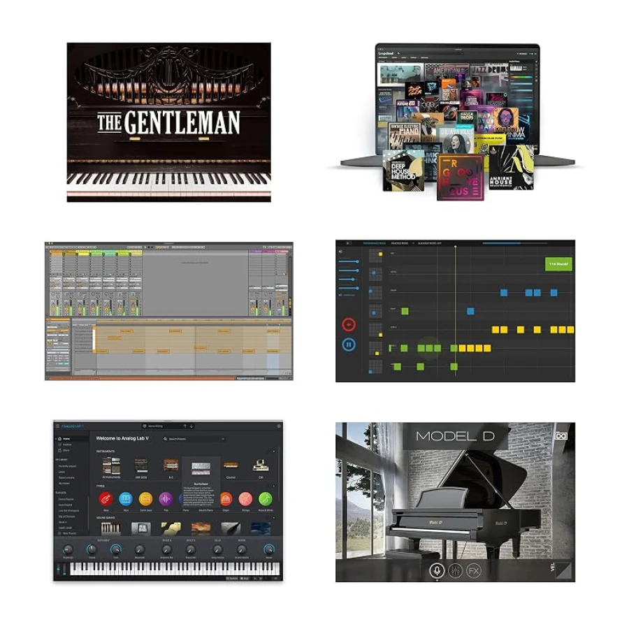 Arturia – Keylab Essential 49 mk3 | Müzik Prodüksiyonu İçin MIDI kontrolcü, Kapsamlı Yazılım Paketi, 49-Tuş, 9 Encoder, 9 Fader, 1 Modülasyon Tekerleği, 1 Pitch Bend Tekerleği, 8 pad – Siyah
