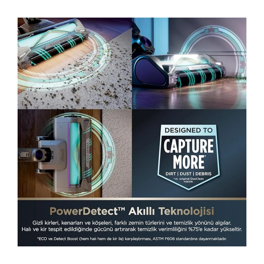 Shark PowerDetect Clean&Empty Auto-Empty Sistemli Pet Başlıklı Şarjlı Dikey Süpürge IP3251EUT