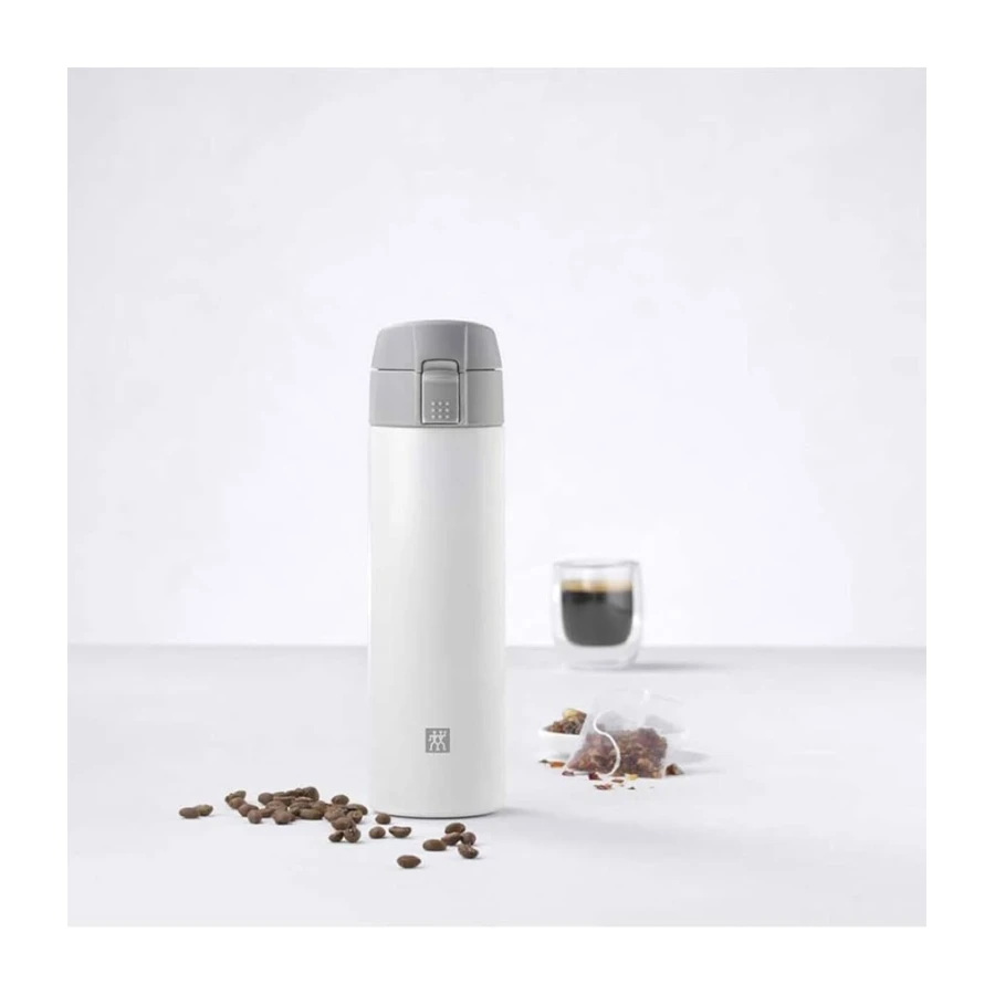 Zwilling Thermo Matara, 7 Saat Sıcak 12 Saat Soğuk Tutar, Paslanmaz Çelik, Beyaz-Gri, 450 ml