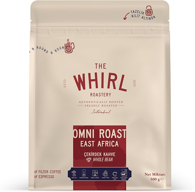 THE WHIRL Omni Roast East Africa Çekirdek 500 g