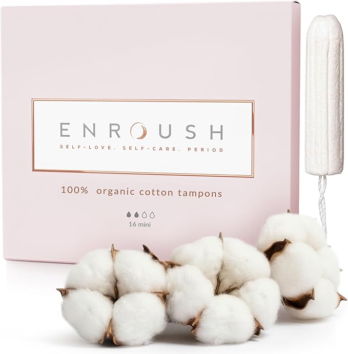 ENROUSH%100 Organik Pamuklu Tampon