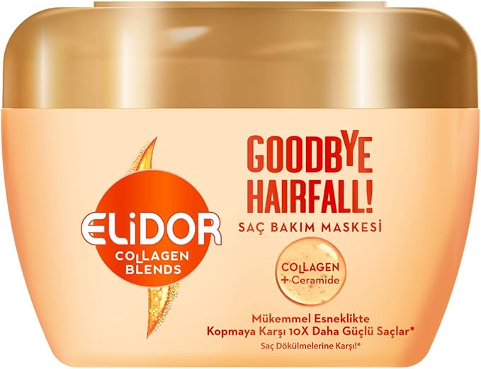 Elidor Collagen Blends Saç Bakım Maskesi Goodbye Hairfall Saç Dökülmelerine Karşı 160 ml