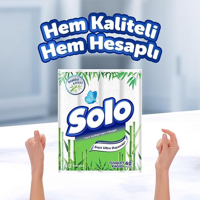 SOLO Bambu Katkılı Tuvalet Kağıdı 40’lı