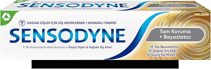 Sensodyne Tam Koruma ve Beyazlatıcı Diş Macunu 50 m