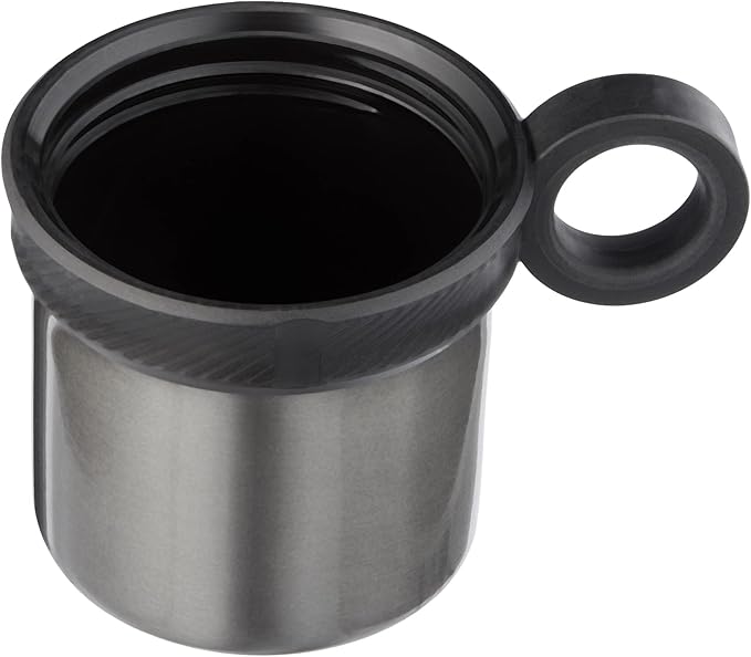 Bialetti - Termos - 460mL - Koyu Gri Renk - Paslanmaz Çelik - Çift Katmanlı - 12 Saat Sıcak 24 Saat Soğuk Tutar - Bardaklı Kapak Özelliği