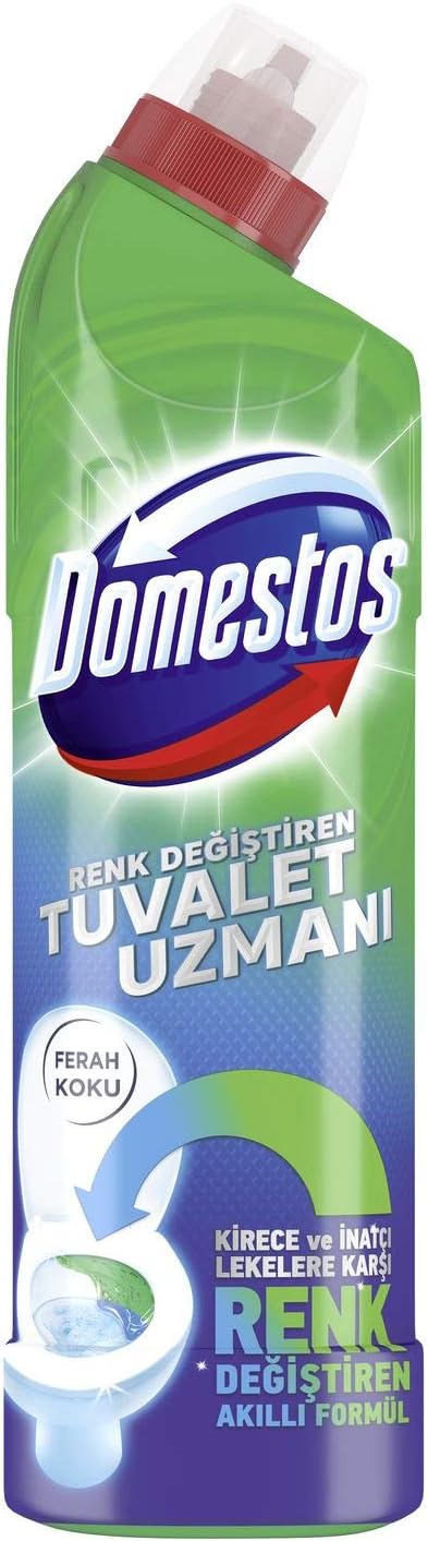 Domestos Tuvalet Temizleyici Renk Değiştiren Tuvalet Uzmanı Kireç Çözücü 750 ml 1 Adet