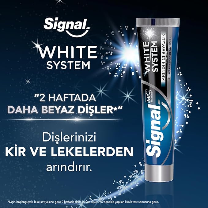 Signal White System Diş Macunu Arındırıcı Beyazlık Aktif Karbon 75 ml