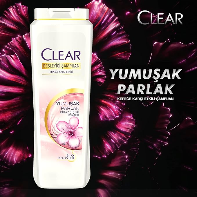 Clear Besleyici Şampuan Kepeğe Karşı Etkili Yumuşak ve Parlak Saçlar 600 ml