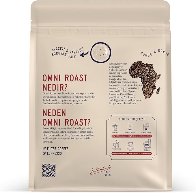 THE WHIRL Omni Roast East Africa Çekirdek 500 g