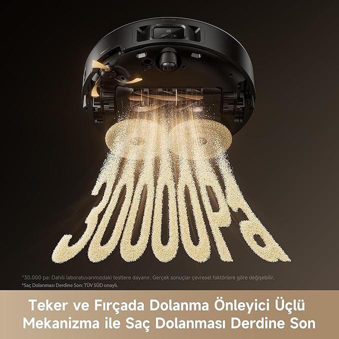 MOVA MOBIUS 60 MopSwap™ Sistemli Robot Süpürge, 30.000 Pa Emiş Gücü, Dinamik Emiş Koruma Sistemi, 8 cm’ye Kadar Engel Aşma, 100 °C ile Yıkama Sistemi, 3 Yıl Garanti
