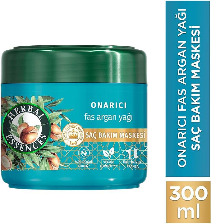 Herbal Essences Onarıcı Argan Yağı Saç Bakım Maskesi 300ml
