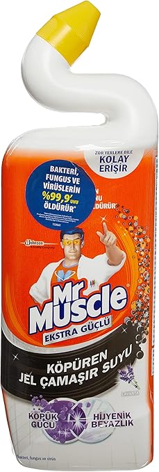 Mr Muscle Lavanta Kokulu Çamaşır suyu Katkılı Tuvalet Temizleyici 750 mL