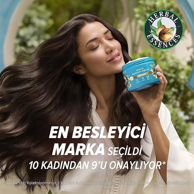 Herbal Essences Onarıcı Argan Yağı Saç Bakım Maskesi 300ml